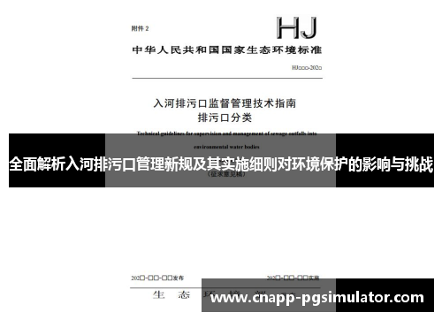 全面解析入河排污口管理新规及其实施细则对环境保护的影响与挑战 全面解析入河排污口管理新规及其实施细则对环境保护的影响与挑战